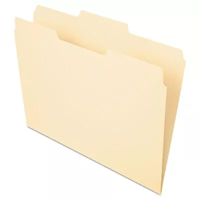 Pendaflex File Folders Letter Size Manila 1/3 Cut 100/BX (752 1/3-2) • $29.29