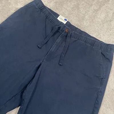 Oak Hill Drawstring Pants Men's Size 44x30 Navy Elastic Waist Comfort Stretch • $30.95