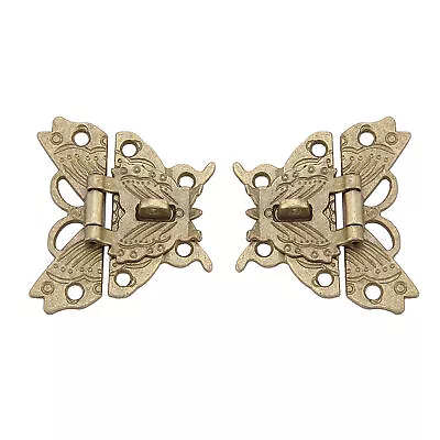 Antique Retro Vintage Decorative Latch Hasp Pad Lock For Wooden Jewelry Box AOS • $8.08