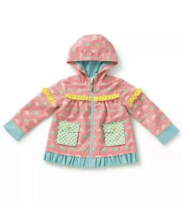 NWT Matilda Jane LOOKS LIKE RAINCOAT JACKET Size 4 Let’s Go Together Umbrellas • £39.77