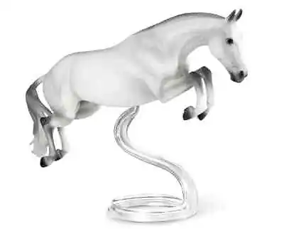 Breyer NEW * Get Rowdy * 1862 Grey Bristol Jumping Traditional Model Horse • $53.95