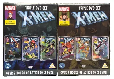 Marvel X-Men Triple DVD Sets - 40 Episodes - New & Sealed • £20