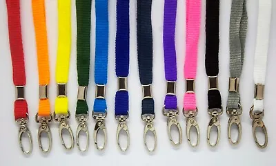 Lanyard Neck Strap With Metal Lobster Clip - Choose Your Colour - Free P&P • £2.20