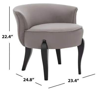 Safavieh Mora French Leg Linen Vanity Chair Reduced Price 2172702132 MCR4692B • $139