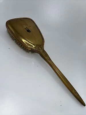 Vintage Brass Hair Brush 11 In. • $5