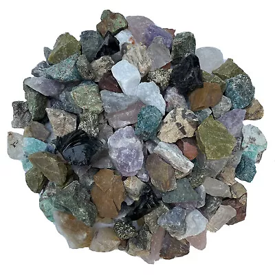 1 Lb Medium Crafters Madagascar Rough Mix Gems Crystals Natural Mineral Specimen • $18.99