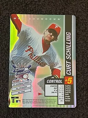 2002 MLB Showdown CURT SCHILLING #115 Super Season FOIL Philadelphia Phillies • $9.99