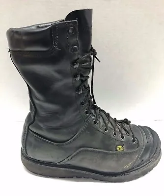 MATTERHORN BLACK LEATHER GORE-TEX MINING BOOTS WORK SIZE 7 W Steel Toe 12255 • $79.99