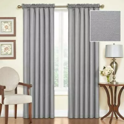 Eclipse Kendall Thermaback Blackout Curtain Panel 42 X84  Gray 1 Panel • $11.99