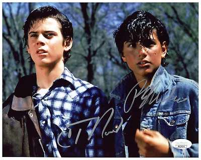 C Thomas Howell & Ralph Macchio Autographed 8x10 Photo Outsiders Signed JSA COA • $20.50