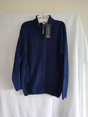 Men's Cotton Traders Blue Cardigan Size Small New With Tags.  • £2.50