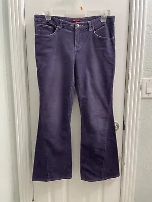 Unionbay Purple Corduroy Pants Stretch Flare Leg Sz 15 Vintage 5 Pocket Sequins • $4.80