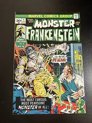 Marvel The Monster Of Frankenstein 1 JAN--1973- • $120