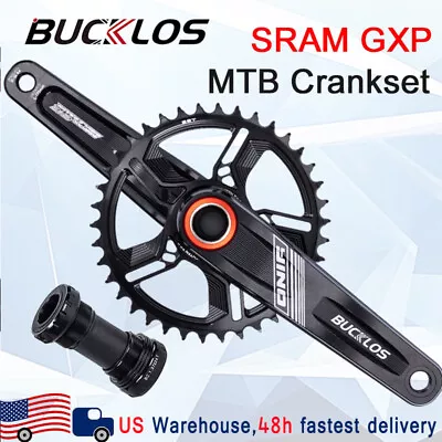 170/175mm Crankset BB Alloy MTB Crank Arm Chainwheel GXP Cycling 32/34/36/38T US • $28.33