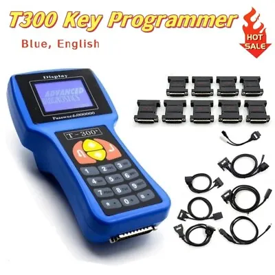 T300 Auto Key Program OBDII V23.9 T-300 Car Detector Key Maker TCODE English • $145.99