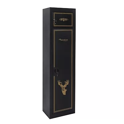 American Furniture Classics 906 Five Gun Metal Storage Cabinet With Separate Pis • $209.95