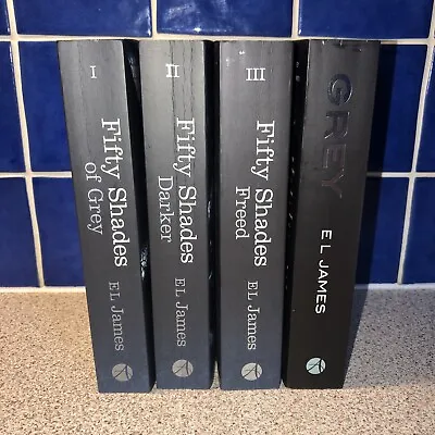 EL JAMES FIFTY 50 SHADES OF GREY DARKER FREED Grey 4 BOOK BUNDLE SET Complete • £15.99