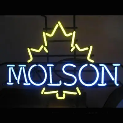 Molson Canadian Neon Sign Light Beer Bar Pub Wall Hanging Visual Artwork 17 X14  • $125
