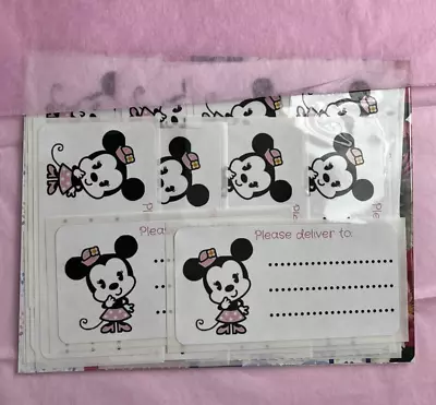 Kawaii Minnie Mouse PDT Address Labels Set Of 20 Happy Mail Stationery Penpals • $5