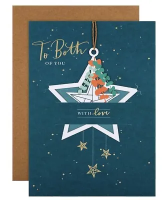 Christmas Card For Both Of You Contemporary Design With Keepsake Element • £3