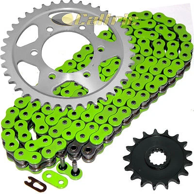 $54.01 • Buy Green O-Ring Drive Chain & Sprockets Kit For Kawasaki ZX1000D Ninja ZX10R 06 07