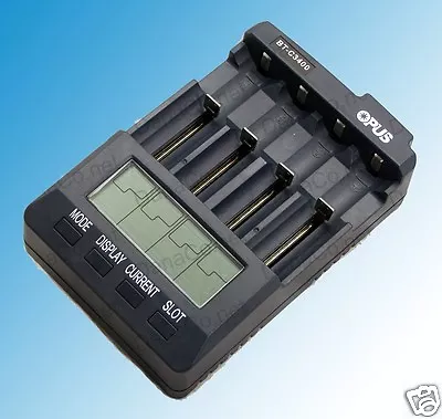 $44.27 • Buy BT-C3400 V31 Opus Battery Charger Analyzer Li-ion 18650 26650 3100 NiMH AA AAA C