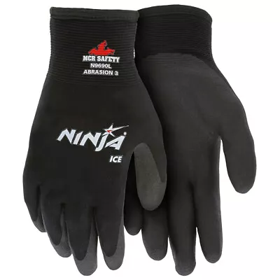 1- Ninja Ice Insulated Cold Weather Warm Winter Safety Palm Coated WORK GLOVES  • $9.85