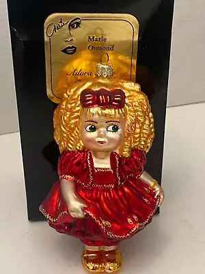 Christopher Radko Marie Osmond Adora Belle Christmas Doll Blown Glass Ornament • $49.99