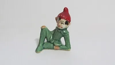 Vintage Porcelain Green Elf Pixie Made In Japan • $16.99