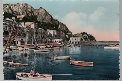 Capri - Marina Grande Il Porto - La Grande Marina  Via Maddelena Napoli Postcard • $2.10