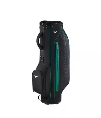 Mizuno MX 006 Men's Golf Caddie Bag 2024 9.5  5Way Stand 5lb Ups/Ems Blk/Green • $349.95