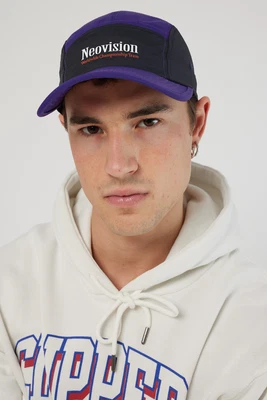 $35 • Buy NEW Neovision Worldwide Colour Block Nylon 5 Panel Cap Black/Purple, One Size,