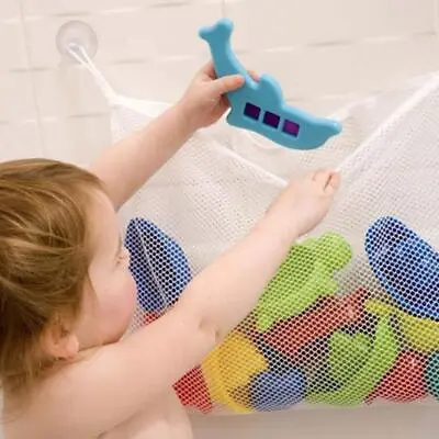 £2.76 • Buy Kids Baby Bath Toy Tidy Organiser Mesh Net Storage Bag Holder Bathroom Large HOT
