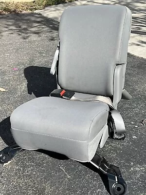 1999-2010 Ford F250 F350 Center Console Jump Seat Gray Leather OEM • $359.99