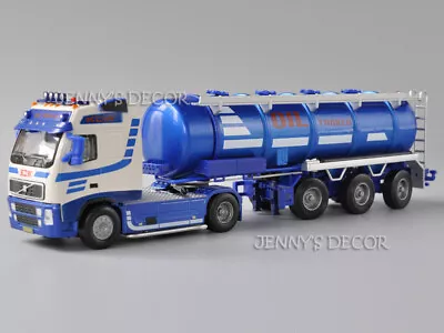 1:50 Scale Diecast Model Tanker Truck Toys Tractor With Oil Tank Semi-Trailer • $26.90