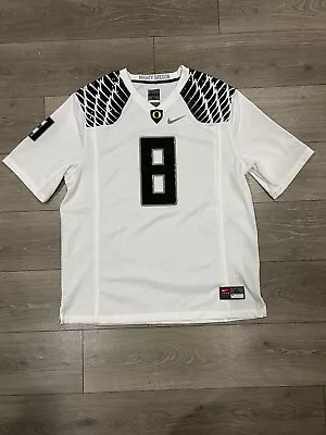 NIKE Team Marcus Mariota 8 NCAA Mighty Oregon Ducks Football Jersey XL • $50