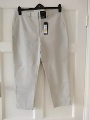 M&S Autograph Stone Ankle Grazer Trousers Size 16 Short. BNWT. RRP £45. • £19.99