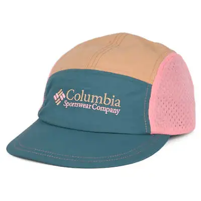 Columbia Hats Wingmark 5 Panel Cap - Blue-Tan-Pink • £29.95