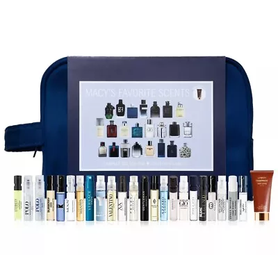 23 Pc Luxury Men’s Cologne Sample Set Gift Box High End Designer Fragrance Scent • $74.98