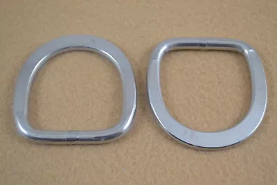 D-Ring - 1 1/2  - Stainless Steel - Flattened Ends - Pack Of 4 (F120) • $11.95