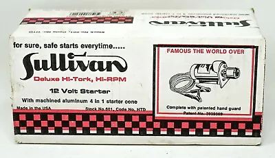 Sullivan #601 12 Volt Deluxe Hi-Tork Hi-RPM Electric R/C Starter New/Open Box • $84.99