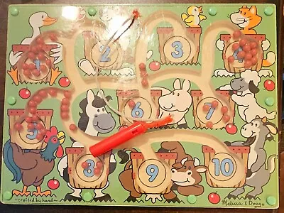 Melissa And Doug / Magnetic Number Maze / Puzzle / Magnetic Wand • $7.90