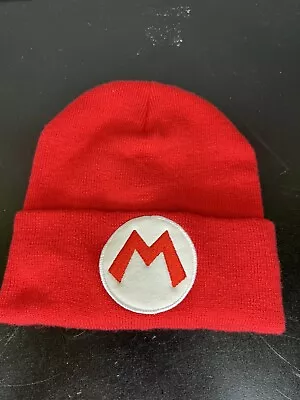 Super Mario 2017 Red Culturefly Beanie Hat - Pre-Owned • $8.75