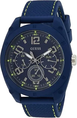 Guess Dash Mens Watch With Blue Silicone Strap W1256G3 • £64.99