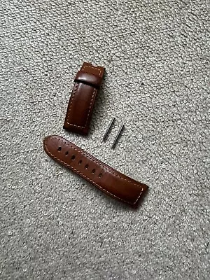 Genuine OEM Officine Panerai 24/22mm Honey Brown Vintage Calf Leather Strap • £25