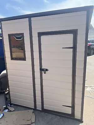 £199.99 • Buy Keter Manor Pent Garden Storage Shed 6 X 4ft – Beige/Brown