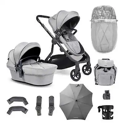 ICandy Orange Combo Plus Bundle - Light Slate Marl - Easy Compact Fold • £710.02