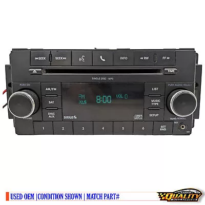 Dodge Jeep Chrysler Res Radio Receiver Am Fm Mp3  Satellite Sirius Bluetooth Cd • $159