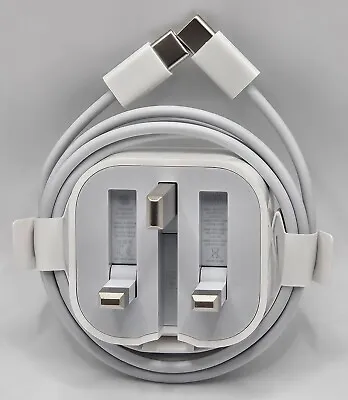 Original Apple 20w Usb-c To Usb-c Uk Plug Charger&cable Lead For Iphones & Ipads • £13.95