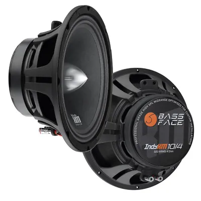 Bassface IndyXM10/4 2x10  640w RMS Pro Audio High SPL Car Midrange Speaker Pair • £134.90